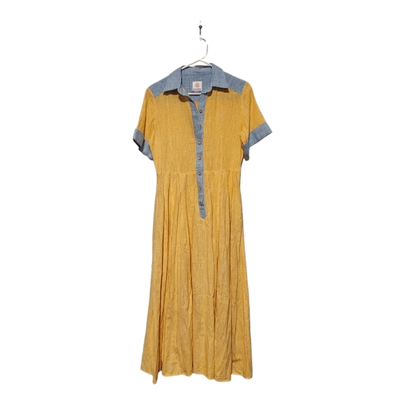 GÜL HÜRGEL Belted Gingham Cotton And Linen-Blend Maxi Shirt Dress - Mari… - Picture 2 of 8